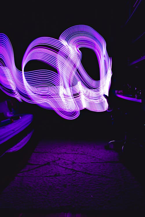 Purple and Pink Light Digital Wallpaper