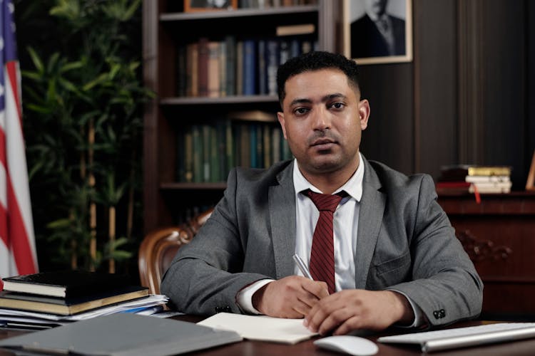 Businessman Signing A Document