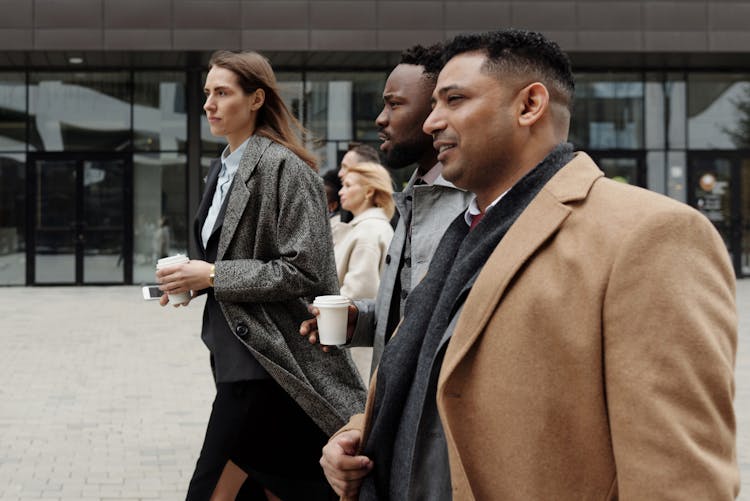 Coworkers Taking A Coffee Break