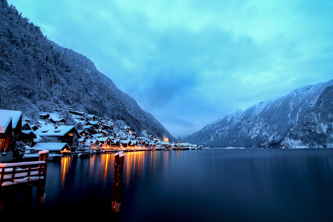 Základová fotografie zdarma na téma domy, fjord, hallstatt