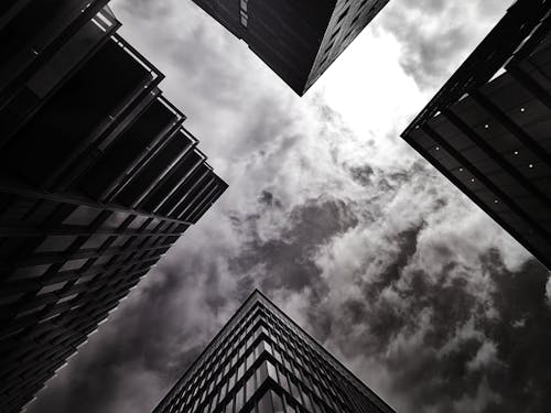 Free Low-angle Photo of High-rise Buildings Stock Photo