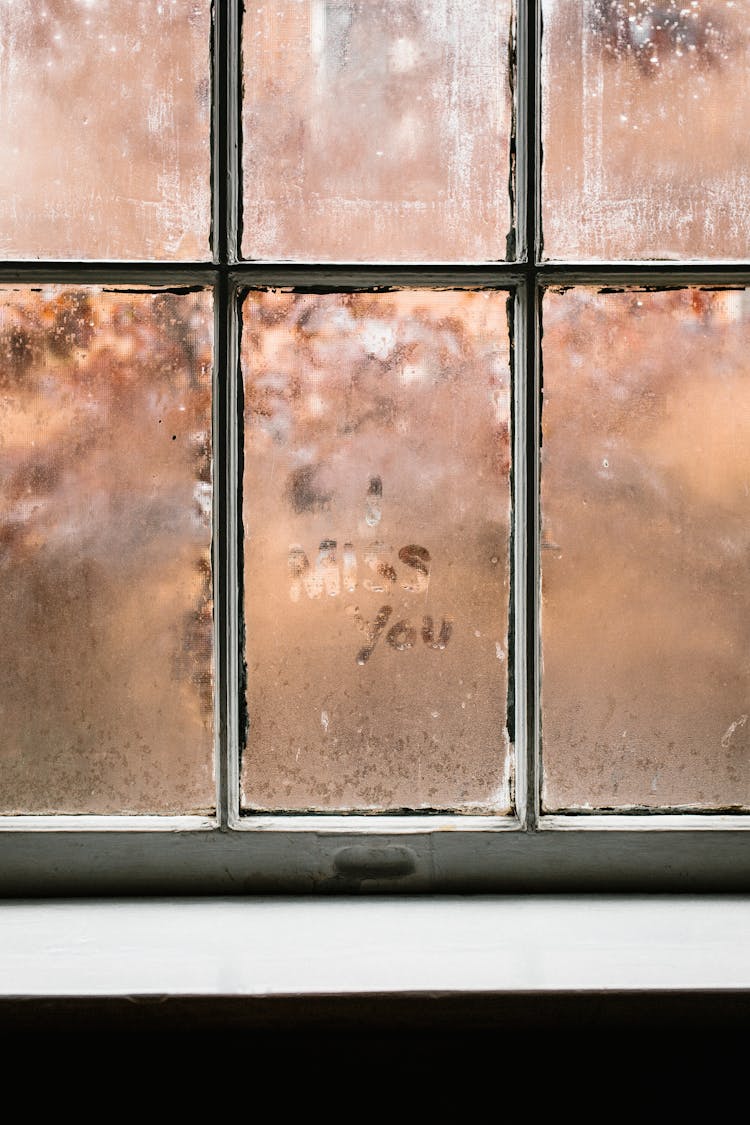 Black Metal Framed Glass Window