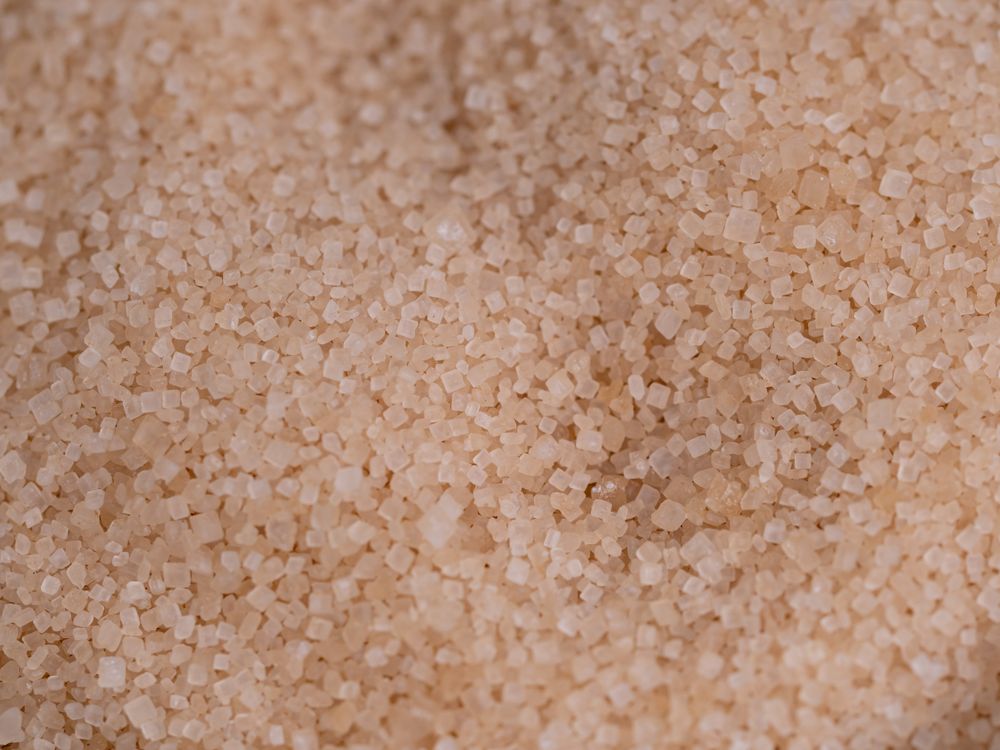 Raw Cane Sugar Grains