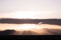Silhouette of Mountains during Sunset