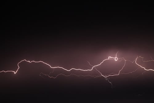 Free Bolts of Lightning in the Sky Stock Photo