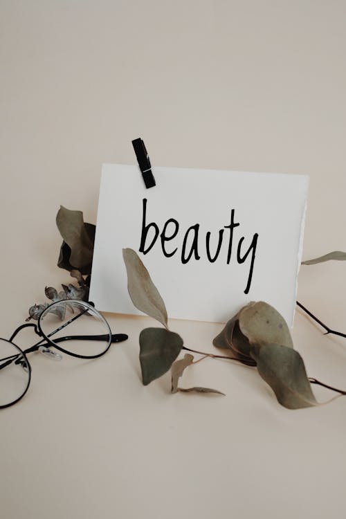 Word Beauty on White Paper