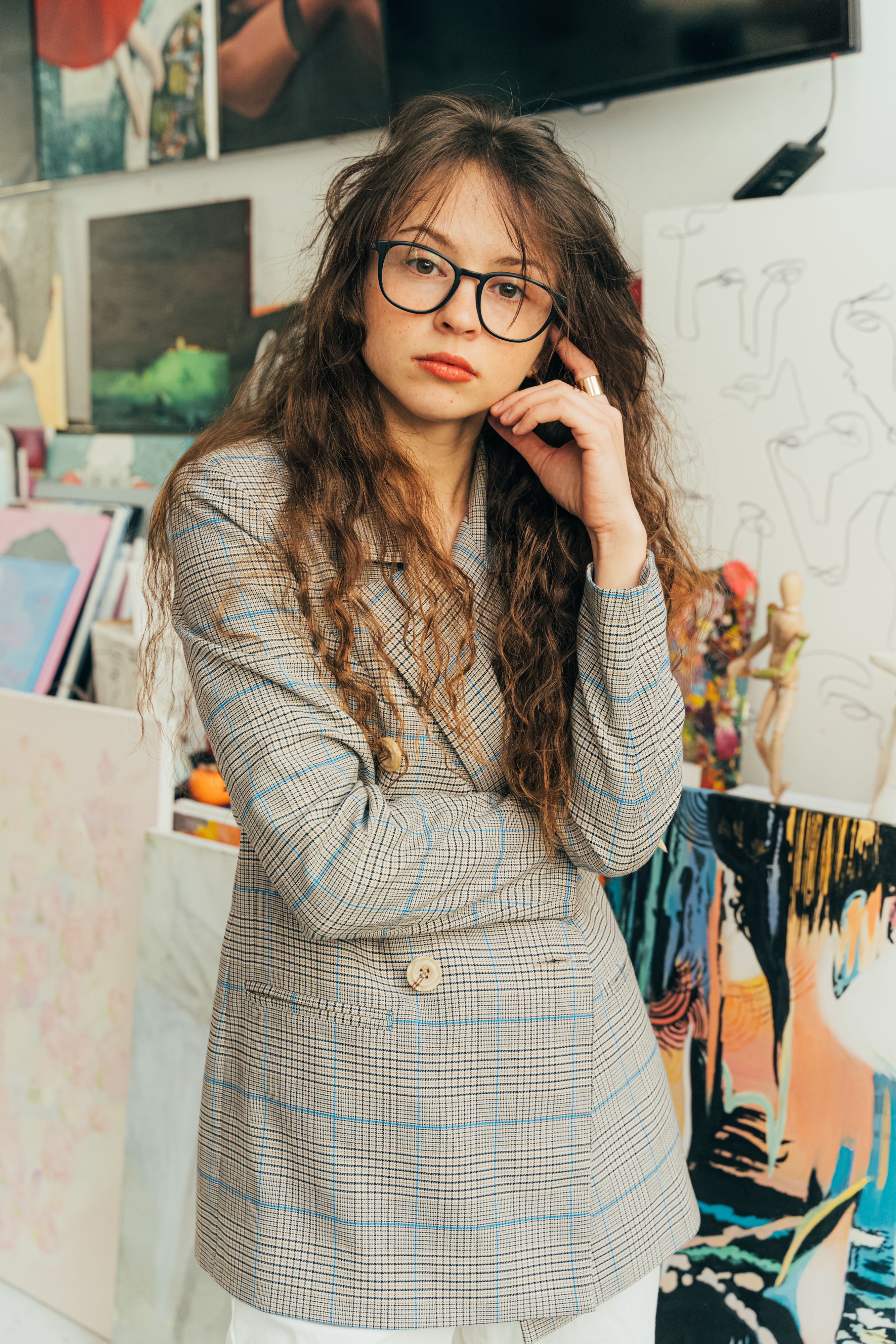 artist studio portrait