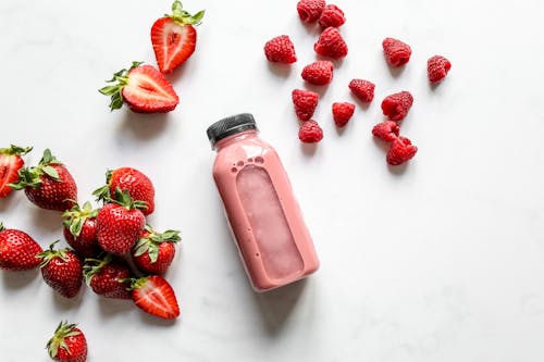 Fotos de stock gratuitas de batido de frutas, botella de plástico, comida