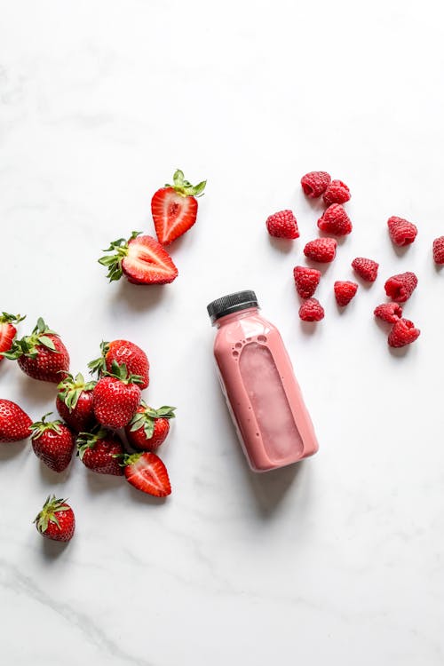 Fotos de stock gratuitas de batido de frutas, botella de plástico, comida