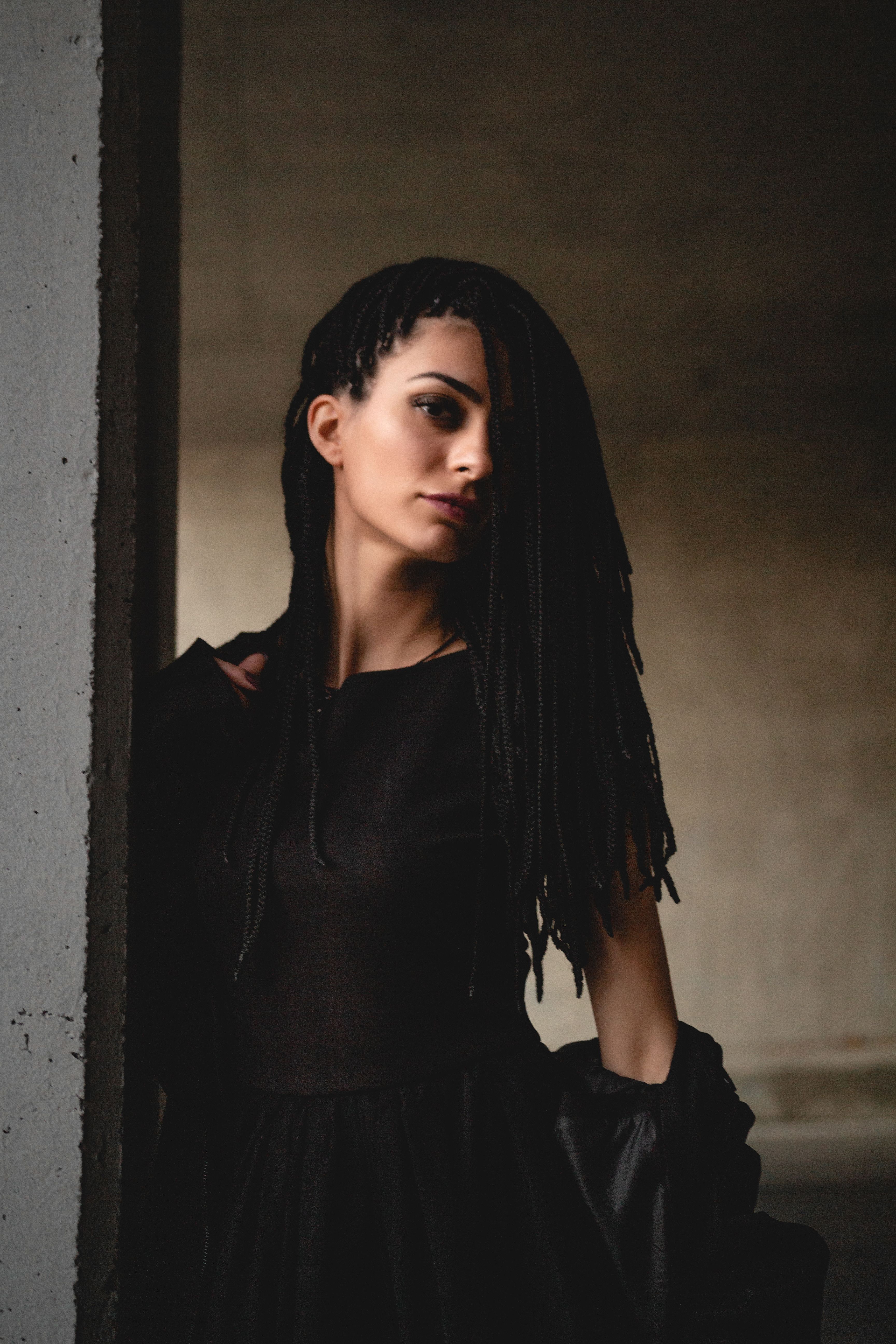 A Woman in Black Sleeveless Dress · Free Stock Photo