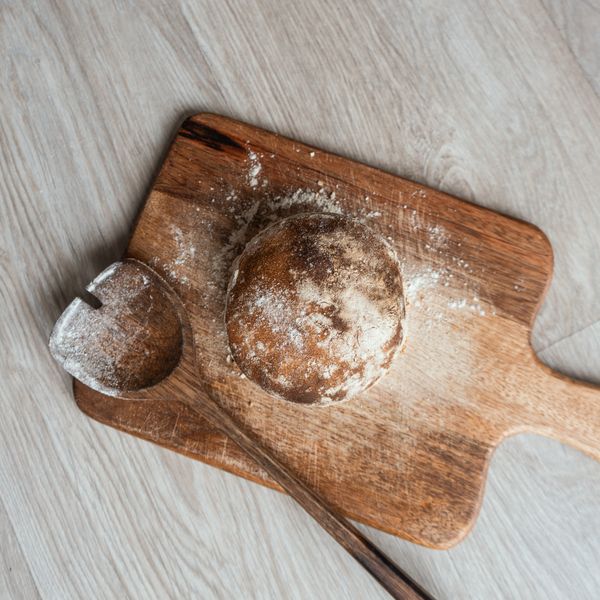 Sourdough loaf fresh from the oven — photo by Hana Brannigan on Pexels