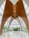 Interior of modern building in futuristic style