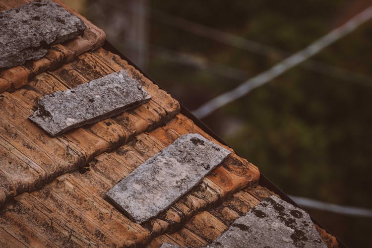 Old Metal Detail On Shabby Roof