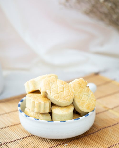 Free Cookies on White Ceramic Bowl Stock Photo
