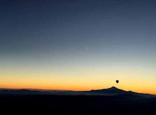 Foto stok gratis balon udara, bayangan hitam, cappadocia