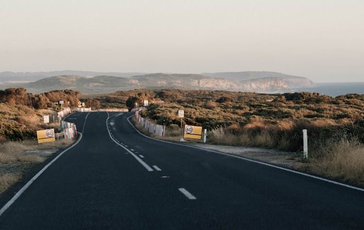 Highway In The Desert In Australia