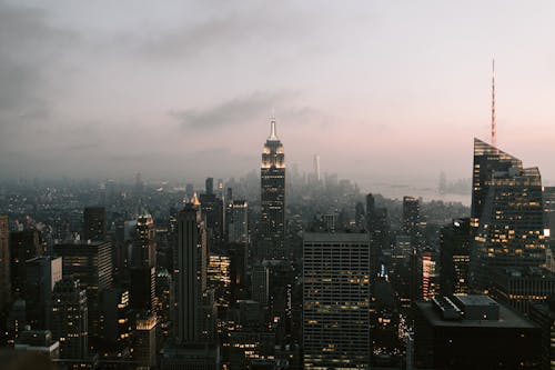 binalar, büyük şehir, Empire State binası içeren Ücretsiz stok fotoğraf