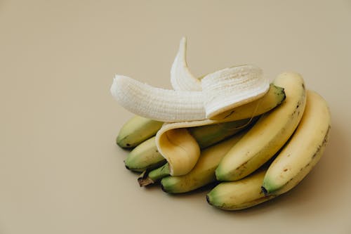 Free A Peeled Banana Fruit Stock Photo
