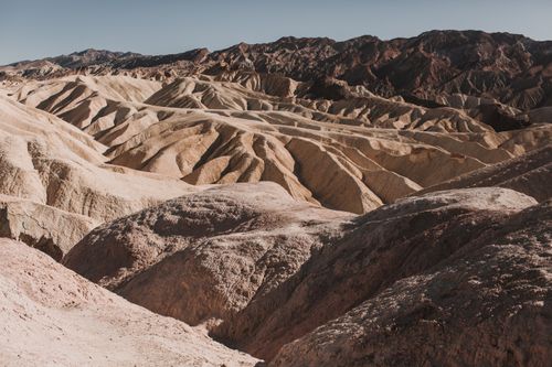 Free A breathtaking view of the rugged terrain in Death Valley National Park. Stock Photo