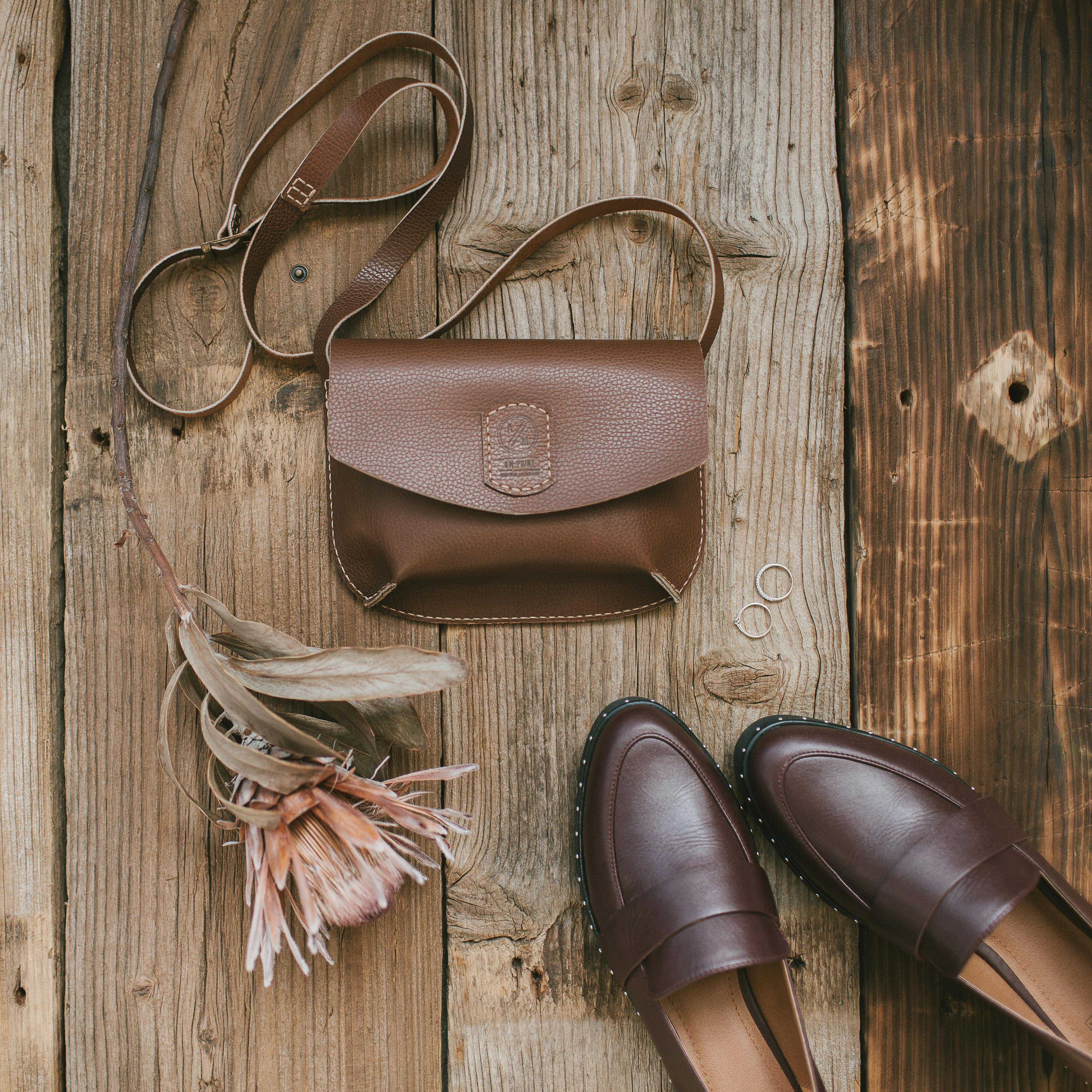 Luxury leather accessories and staples