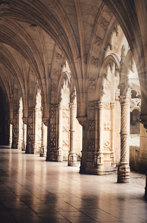 Ornamented Colonnade in Lisbon