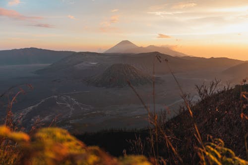  Brown Mountains Under the Sky