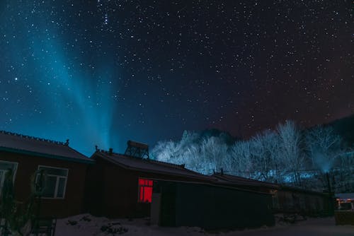  Houses Under Starry Night