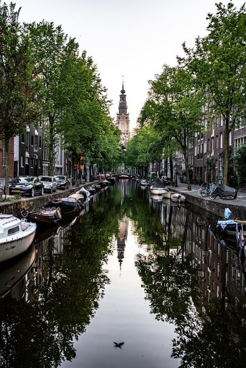 Fotobanka s bezplatnými fotkami na tému Amsterdam, člny, Holandsko