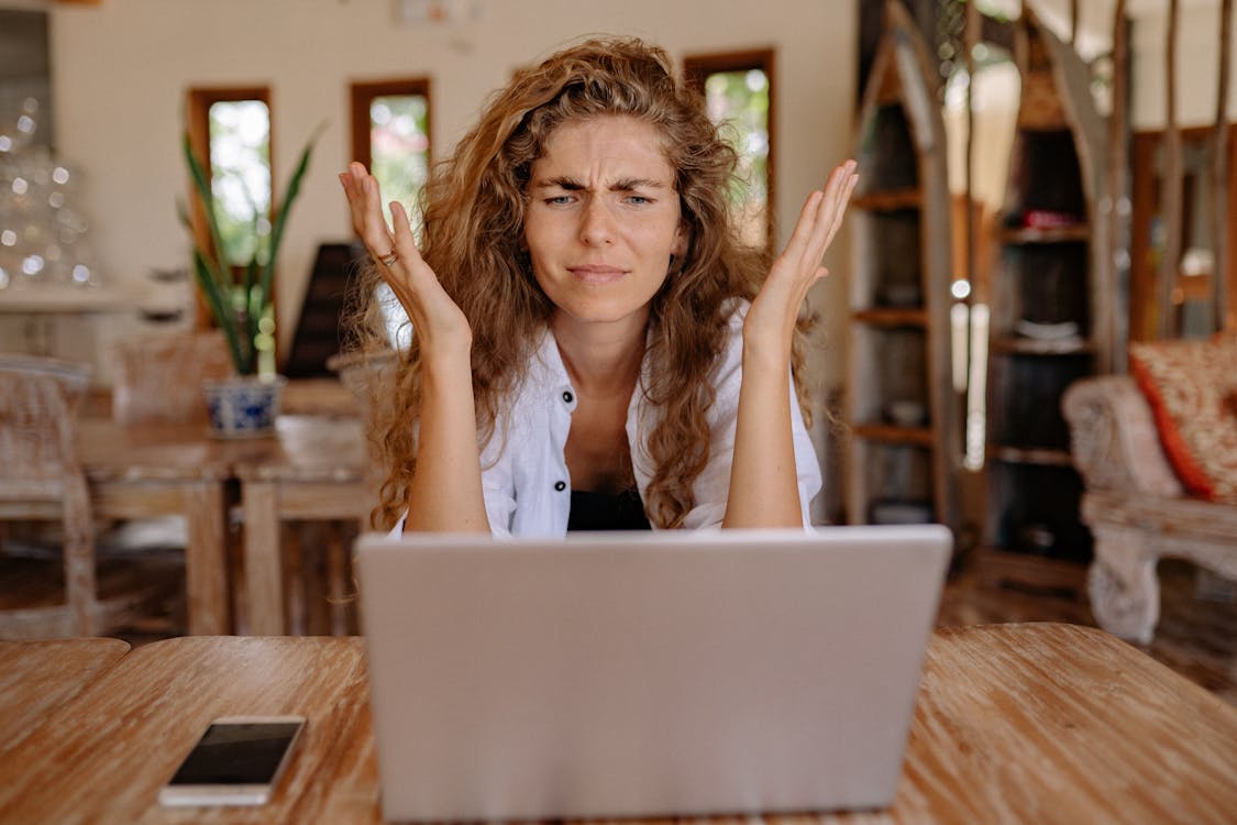 Free Photo of Woman Showing Frustrations on Her Face Stock Photo