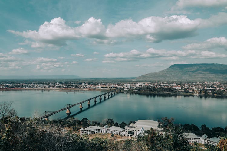 Bridge Connecting Cities Across Bay