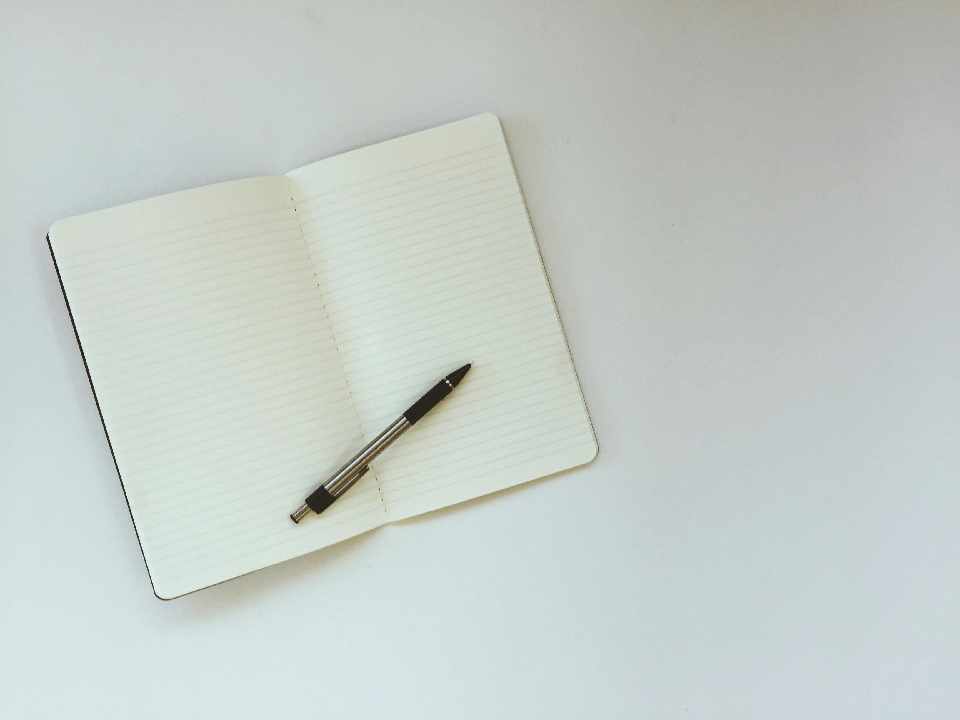 Free stock photo of blank, blank notebook, blank page