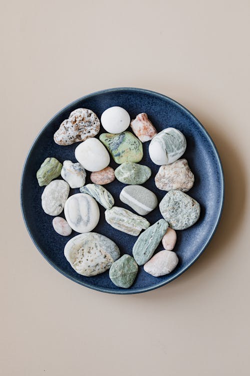 Stones on a Ceramic Plate
