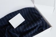 White Paper on Blue Textile