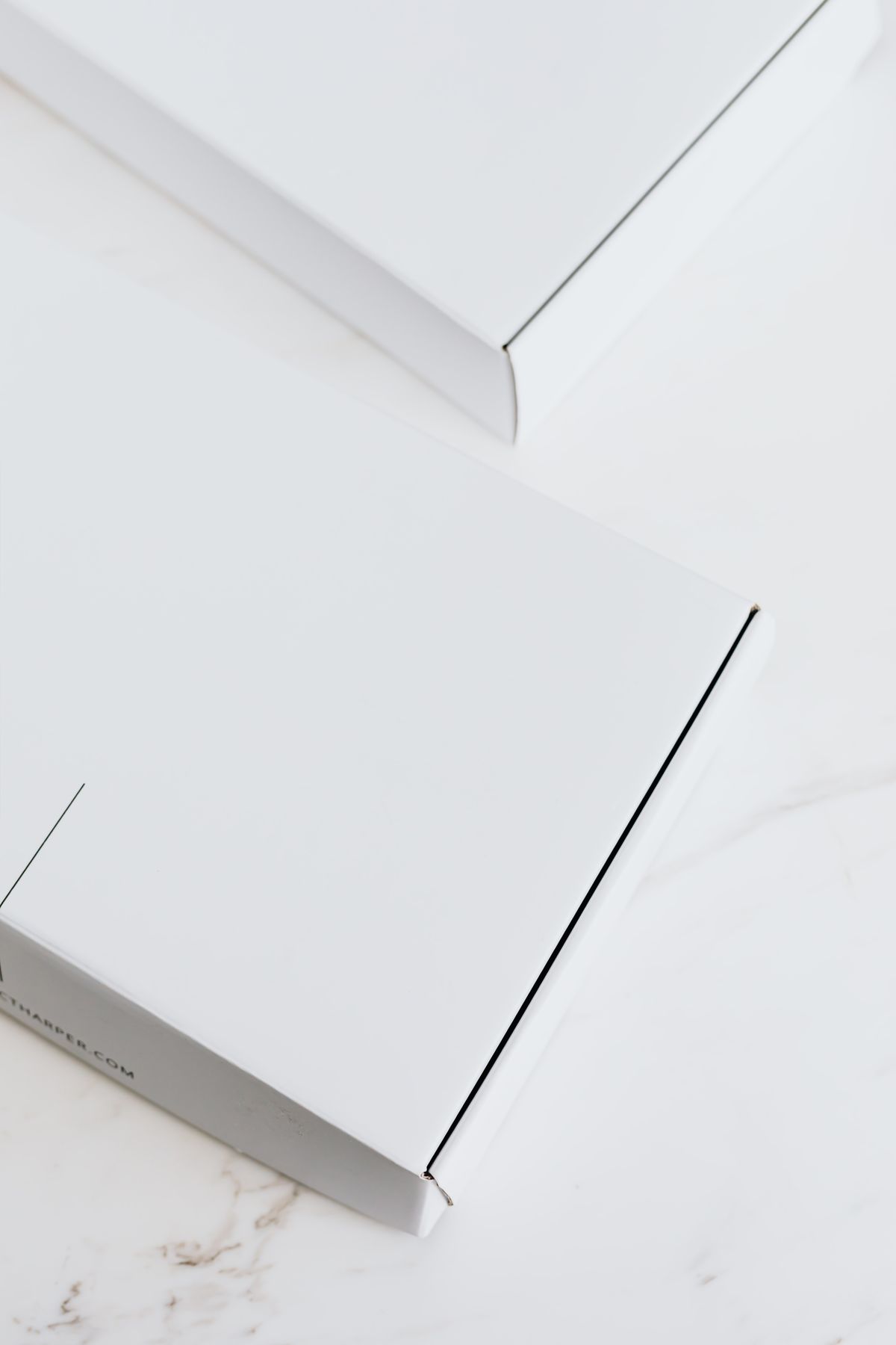 Rigid white presentation boxes for premium gift and retail packaging