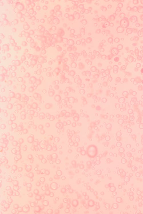Free Bubbles on Pink Liquid Stock Photo