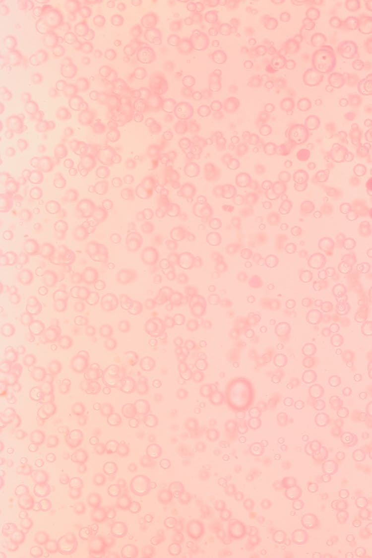 Bubbles On Pink Liquid