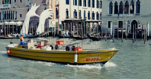 Free stock photo of boat, canale grande, courier