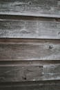 Timber outside wall of old rustic house