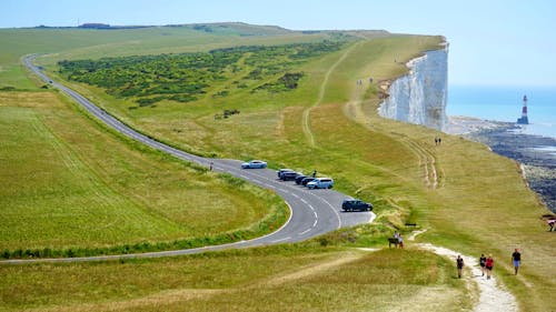 Vehicles Park at Road