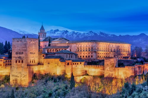 Gratis lagerfoto af alhambra, andalusien, arkitektonisk bygning