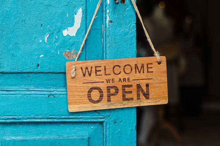 Wooden Welcome Signage