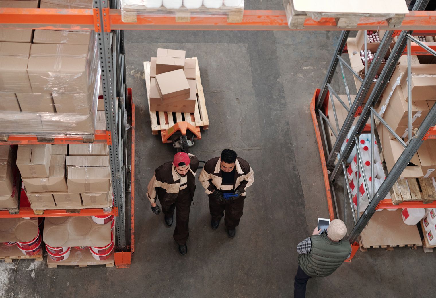 Swinton — belongings being loaded for transport to storage