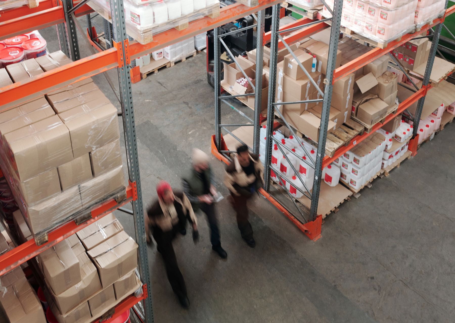 Removals and storage in Llandovery — crew wrapping and loading on moving day