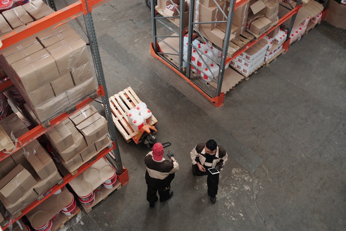 wholesale term QOH image showing a warehouse with boxes and shelves
