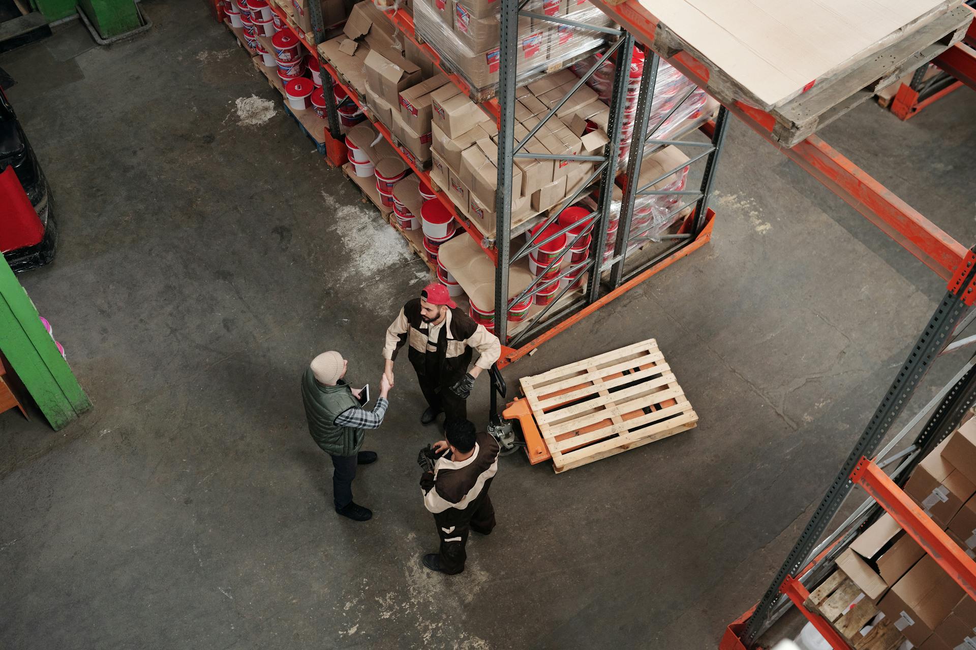 Men Working in a Warehouse
