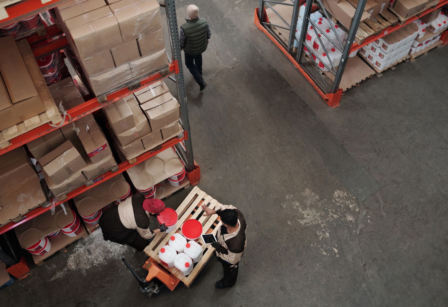 Killin — belongings being loaded for transport to storage