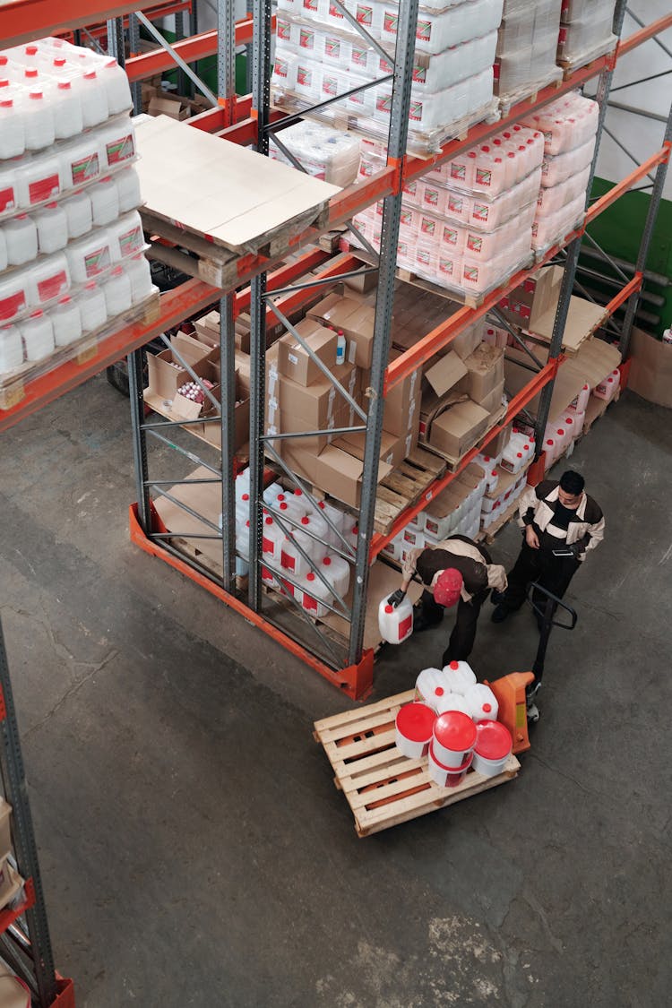 Men Working In A Warehouse