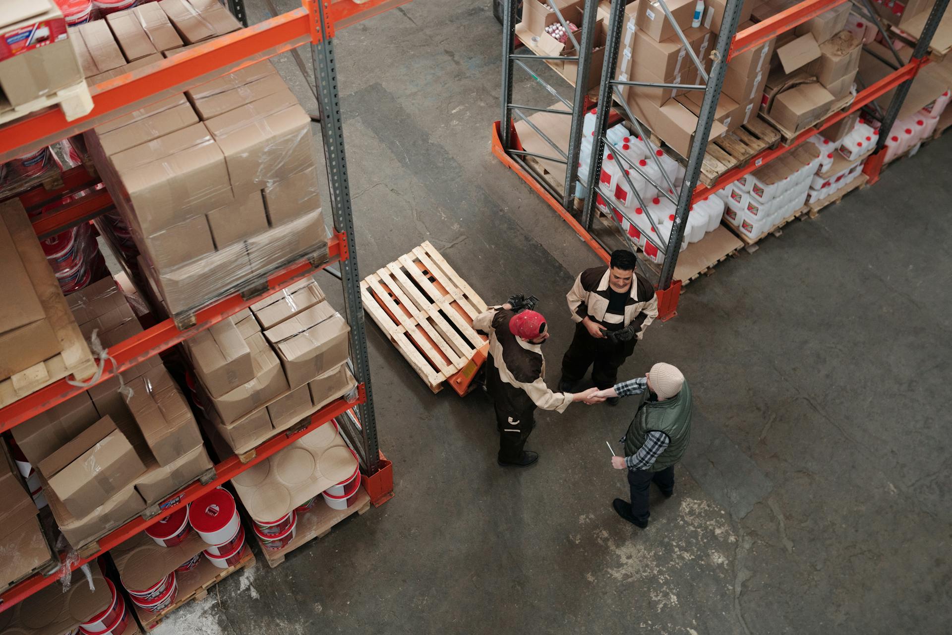 Men Working in a Warehouse