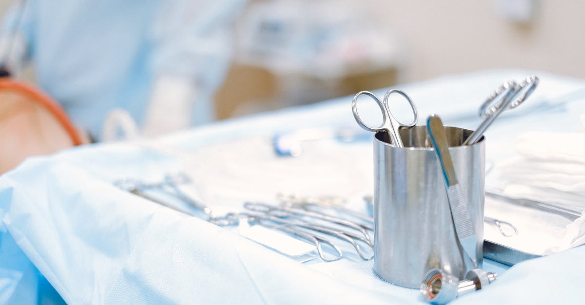 Les chirurgies les plus courantes et l'équipement nécessaire