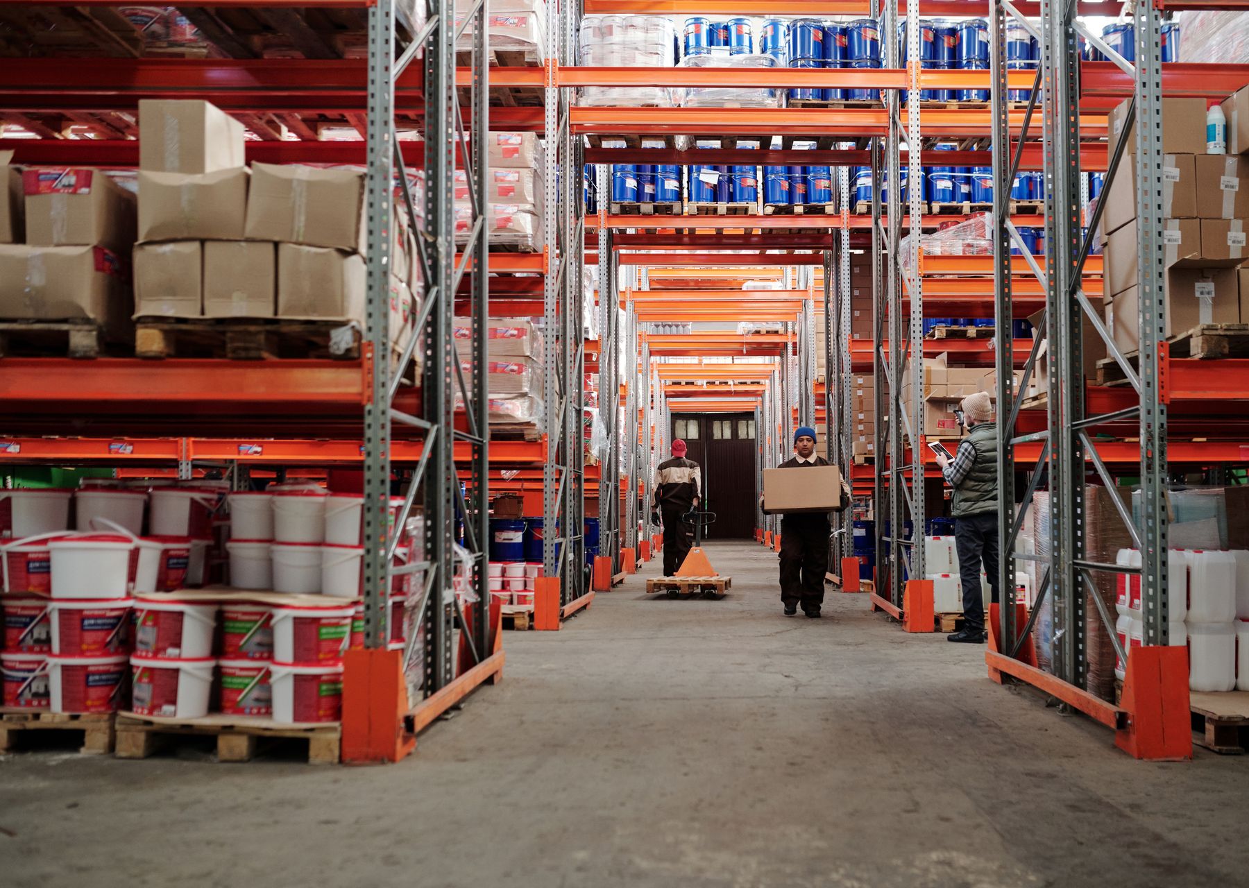 Professional removals crew at work — storage & moves to storage Surlingham